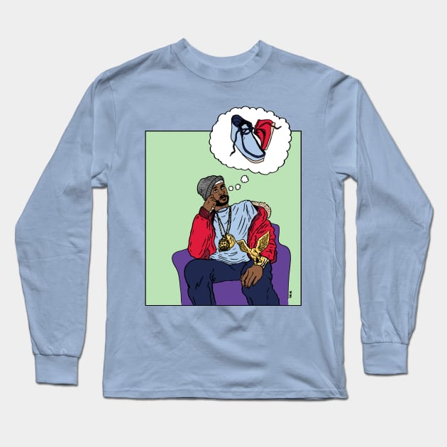 Suede Wally Dreams Long Sleeve T-Shirt by OBSUART